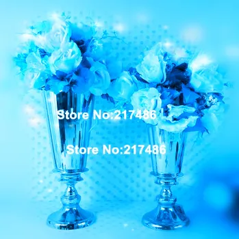

Silver Metal Vase Wedding Flower Stand Centerpieces