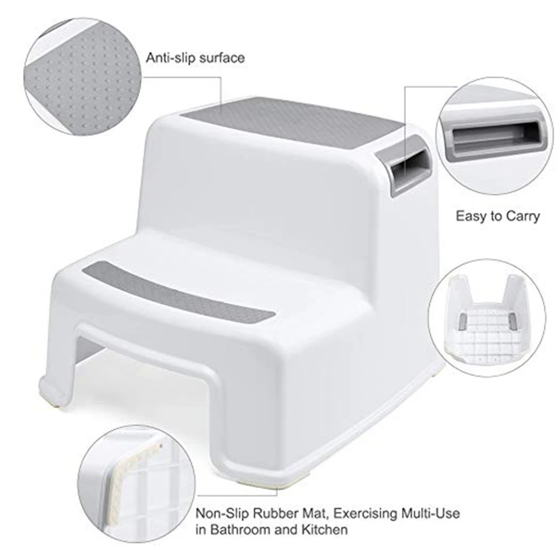 Billige Förderung Breite + 2 Schritt Hocker Für Kinder Kleinkind Hocker Für Wc Töpfchen Rutschfeste Soft Grip Für Sicher als Bad
