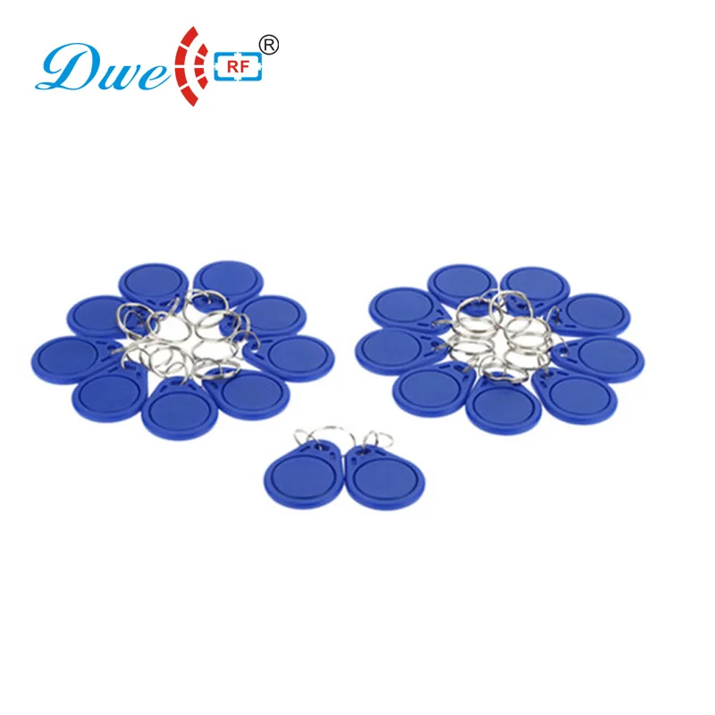 

20pcs per lot rfid rewritable key tag plastic UID inner chip 13.56mhz tag for copier