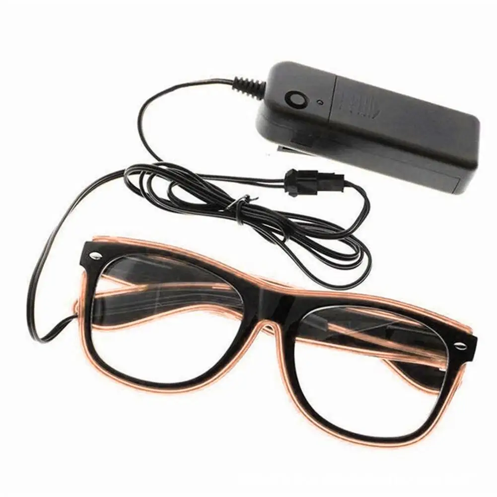 Светодиодный светильник очки EL мигающие очки Хэллоуин диско вечерние бар фестиваль реквизит