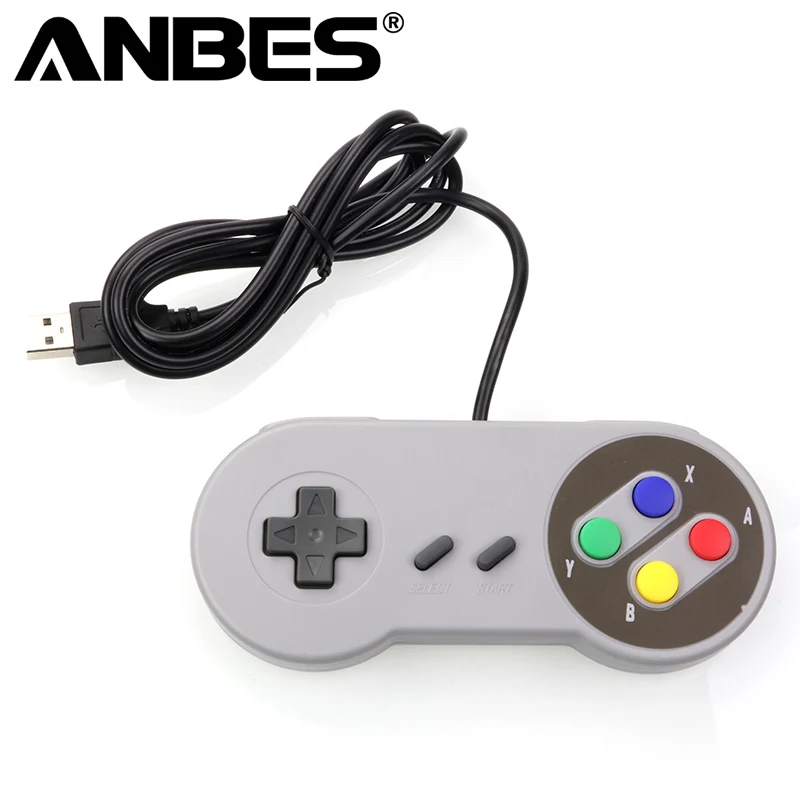 

ANBES USB Controller Gaming Joystick Gamepad Controller for Nintendo SNES Game pad for Windows PC MAC Computer Control Joystick