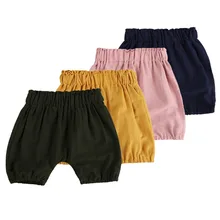Newborn Harem Shorts Baby Boys and Girls High Quality Bloomers Soft Girls Mustard Bubble Shorts for Baby Kids clothing