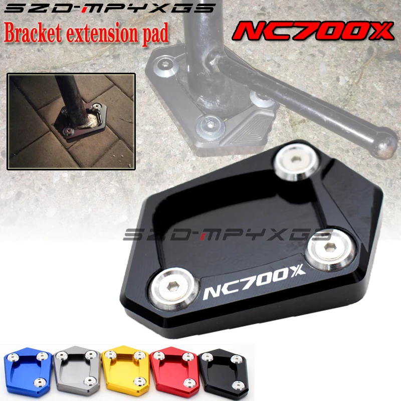 

CNC Billet Aluminum Kickstand Foot Plate Side Stand Extension Pad Enlarge Extension For Honda NC700 X NC700X NC700 X 2012-2013