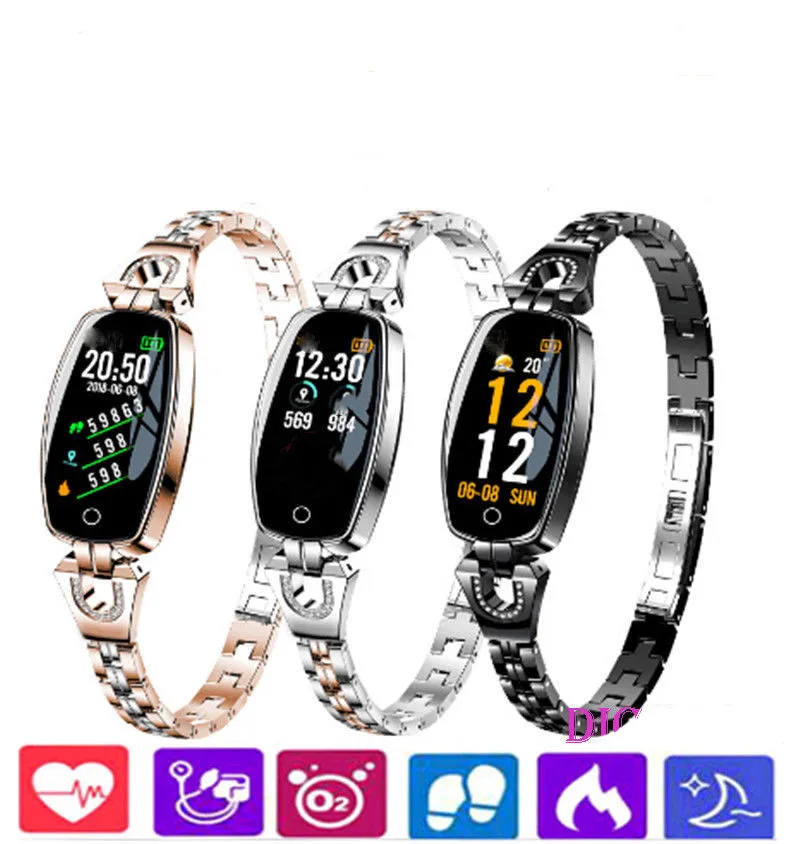 

Women's Smart Watch Calories Fitness Tracker Blood Pressure Wristband