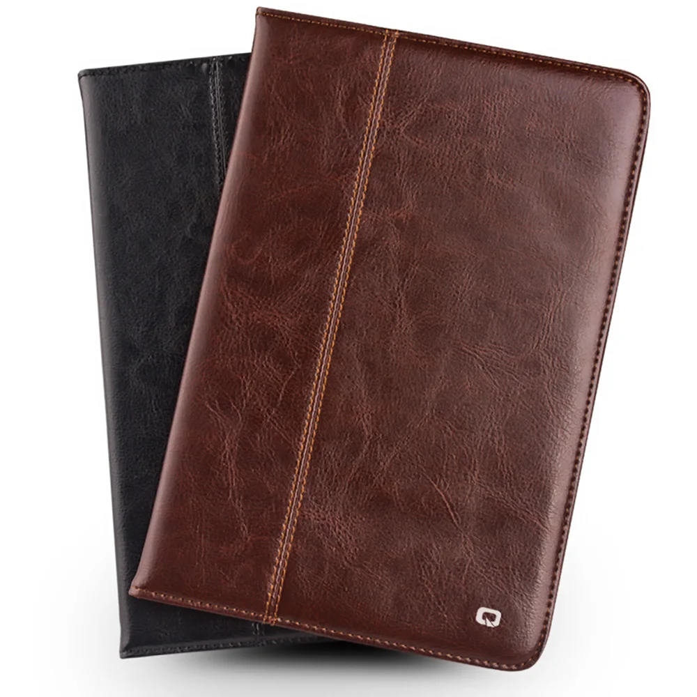 Qialino For New iPad 2017 2018 9.7 inch Tablet Case Genuine Leather Ultra thin Dormancy Stand Cover Funda for Apple iPad air 2