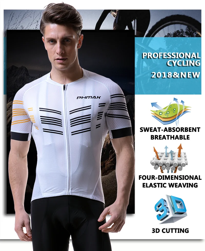 PHMAX Pro Велоспорт Джерси одежда для велогонок Maillot Ropa Ciclismo мужская одежда для велоспорта велосипедная одежда