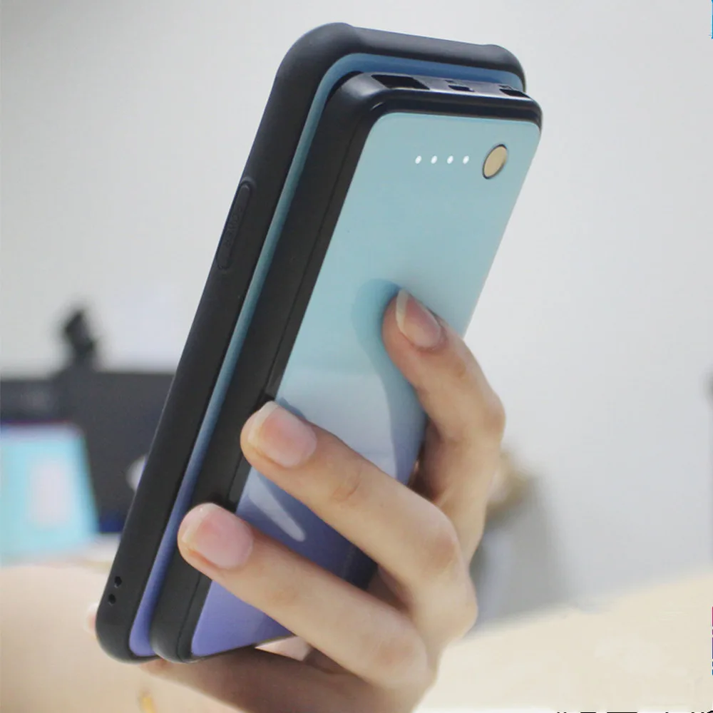5000 мАч для iphone X XS XR чехол зарядного устройства умный беспроводной Чехол зарядки