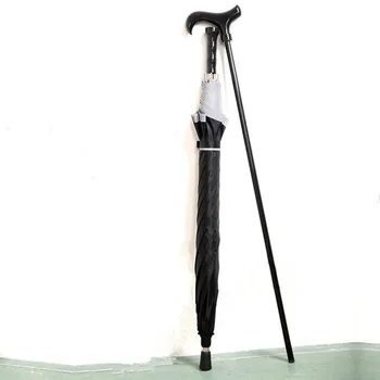 

Multifunctional Detachable Climbing Umbrella Alloy Brass Windproof Lotus Carbon Fiberglass Anti-skidding Crutch Man's Umbrellas