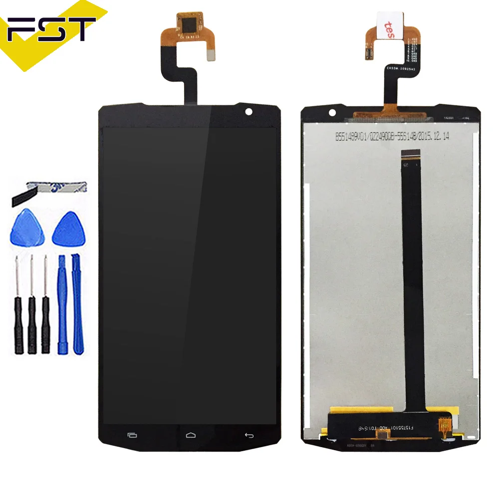 

Black For Oukitel K10000 LCD Display+Touch Screen 100% Tested LCD Digitizer Glass Replacement For Oukitel K10000