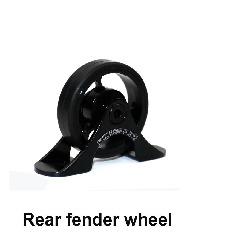 Best 1 pcs Superlight Bicycle Easywheel for Brompton Rear Mudguard Rollers fender Wheels 20g/pcs 5
