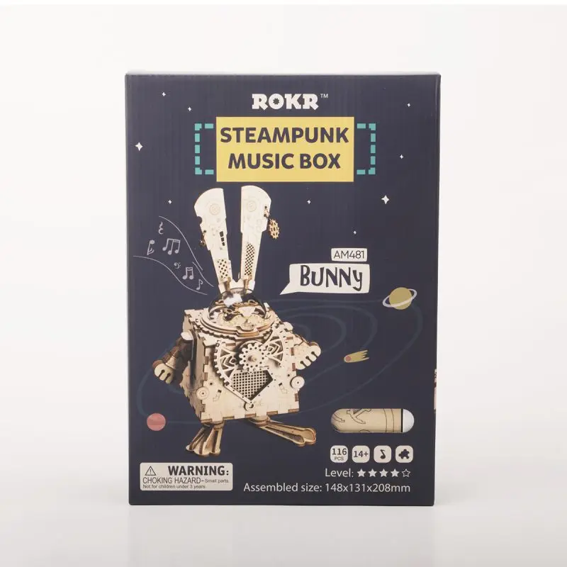 ROKR DIY Steampunk Music Box Series (4 Sets)