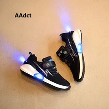 AAdct 2017 New Fashion USB led font b shoes b font font b kids b font