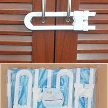 5 шт. П-образный двери шкафа замки белый безопасности Пластик ящика замок для детей Дети Детская безопасность Уход hTRQ0076