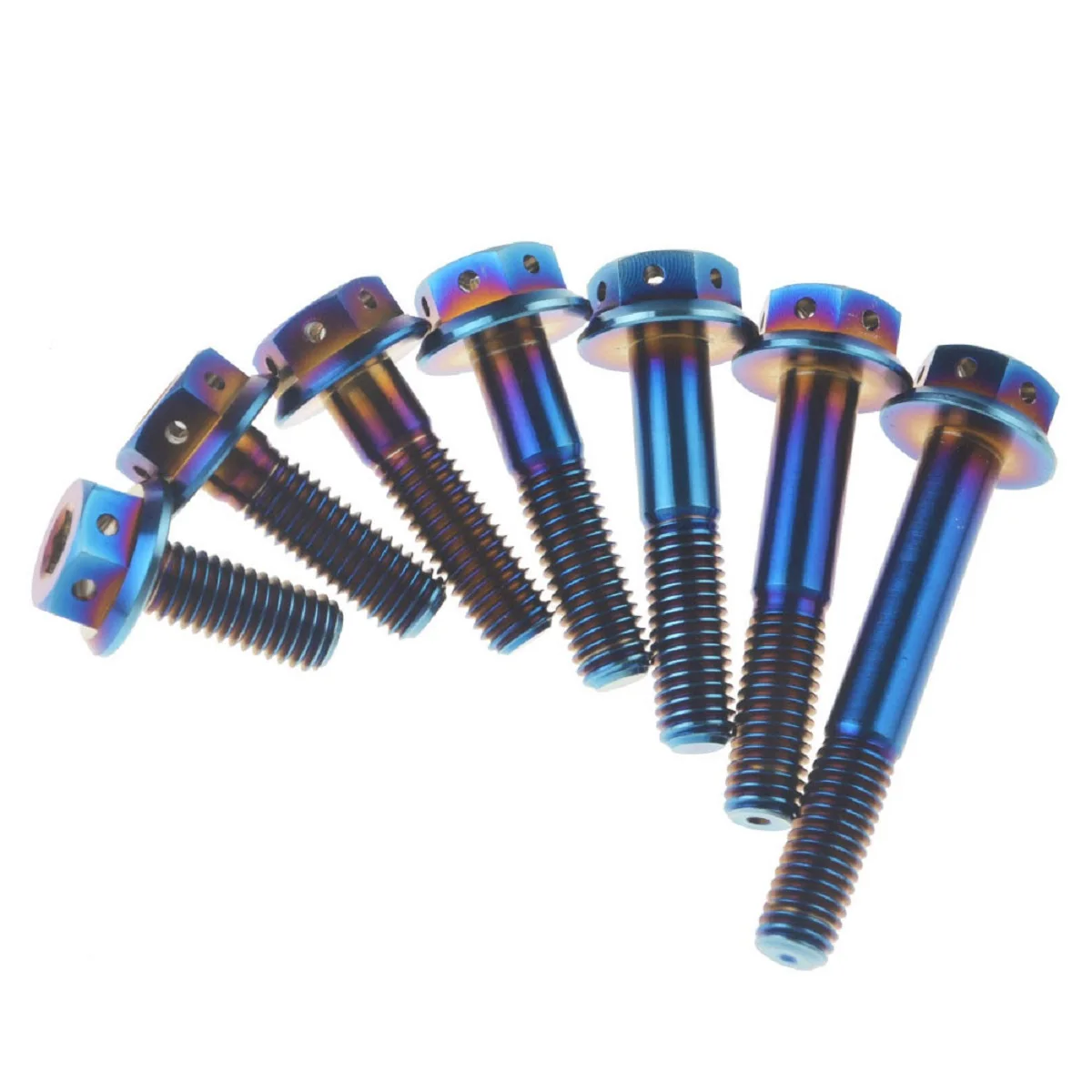 M10 Motorcycle Modify Ti Bolt Titanium Bolts DIY Burned Color Hexagon