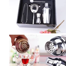 5 шт. Нержавеющая сталь шейкер Смеситель Пейте Бармен Комплект бары Инструменты для бар бытовой
