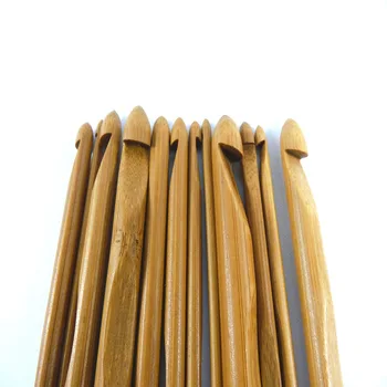 

Wholesale 12pcs/set 50set/lot 15cm Bamboo Knitting Needle Crochet Hooks DIY Hand Carfts Yarn Knitted Tool Sets