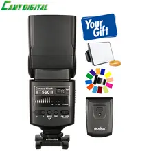 Godox Camera Flash TT560II GN38 with Build-in 433MHz Wireless Transmission+Softbox+Color Filter Kit For All DSLR Cameras