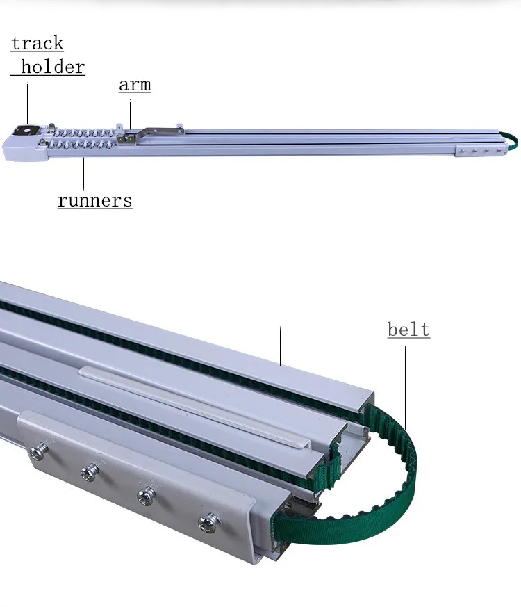 Высокое качество настраиваемый Супер Довольно электрический занавес трек для DT52S/E KT320E DT360E elctrical занавес мотор для умного дома