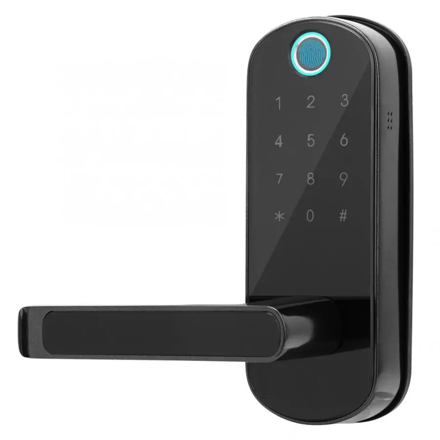 Smart Fingerprint Door Handle Lock App WIFI Smart Electronic Lock Touch Screen Locks Digital Code Keypad Deadbolt For Home Hotel