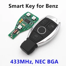 Бесплатная доставка, высокое качество 3 кнопки Smart Remote ключ дистанционный ключ с 315/433 мГц NEC Чип для mercedes Benz до 2014 BGA стиль