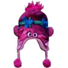 Вязаные хлопковые шапочки с героями мультфильмов, волшебные волосы, волшебники, эльфы, плюшевые зимние теплые милые детские шапки с перчатками