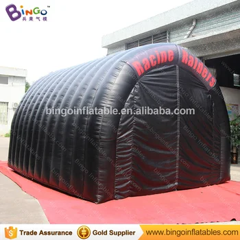 

free shipping-Arch shaped type Black Inflatable Tunnel Tent, football race inflatable tunnel tent- toy tent