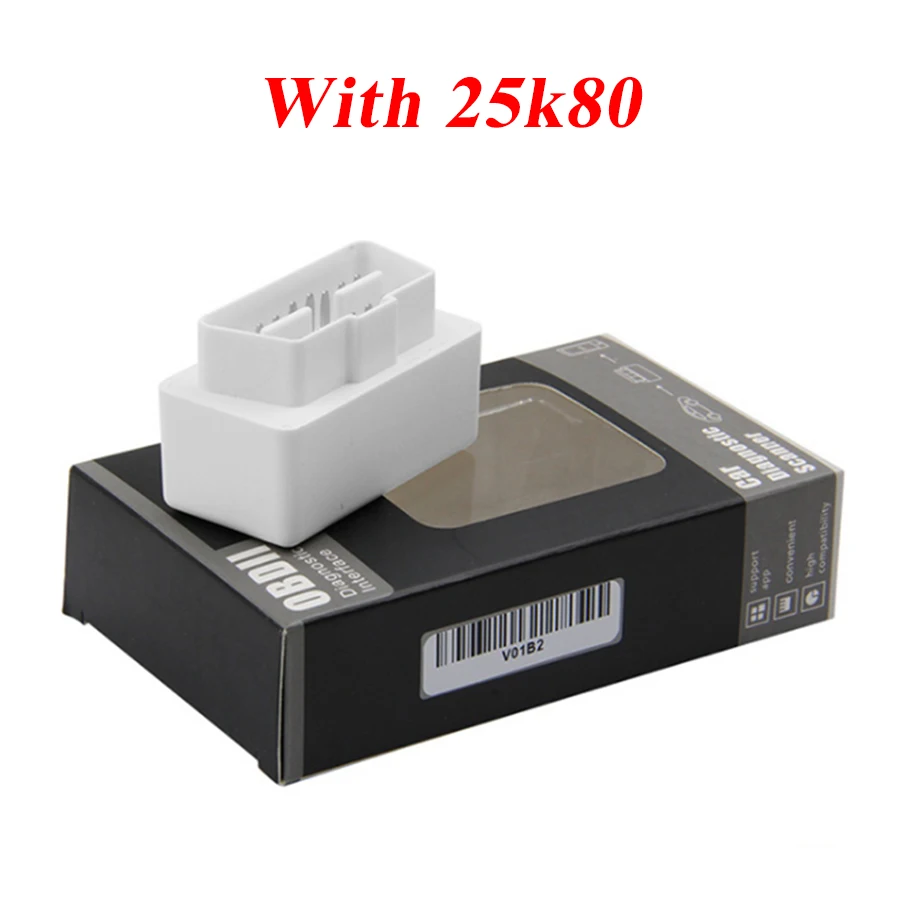 25K80 Мини ELM327 Bluetooth V2.1/V1.5 OBD2 автомобильный диагностический инструмент ELM 327 Bluetooth для Android/Symbian для OBDII протокола - Цвет: 25k80 1.5