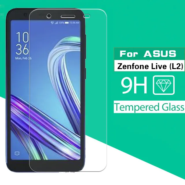 

2019 New Arrival Tempered Glass For Asus Zenfone Live (L2) 5.5 In Screen Protector Front Glass Film Phone Protective Cover Guard