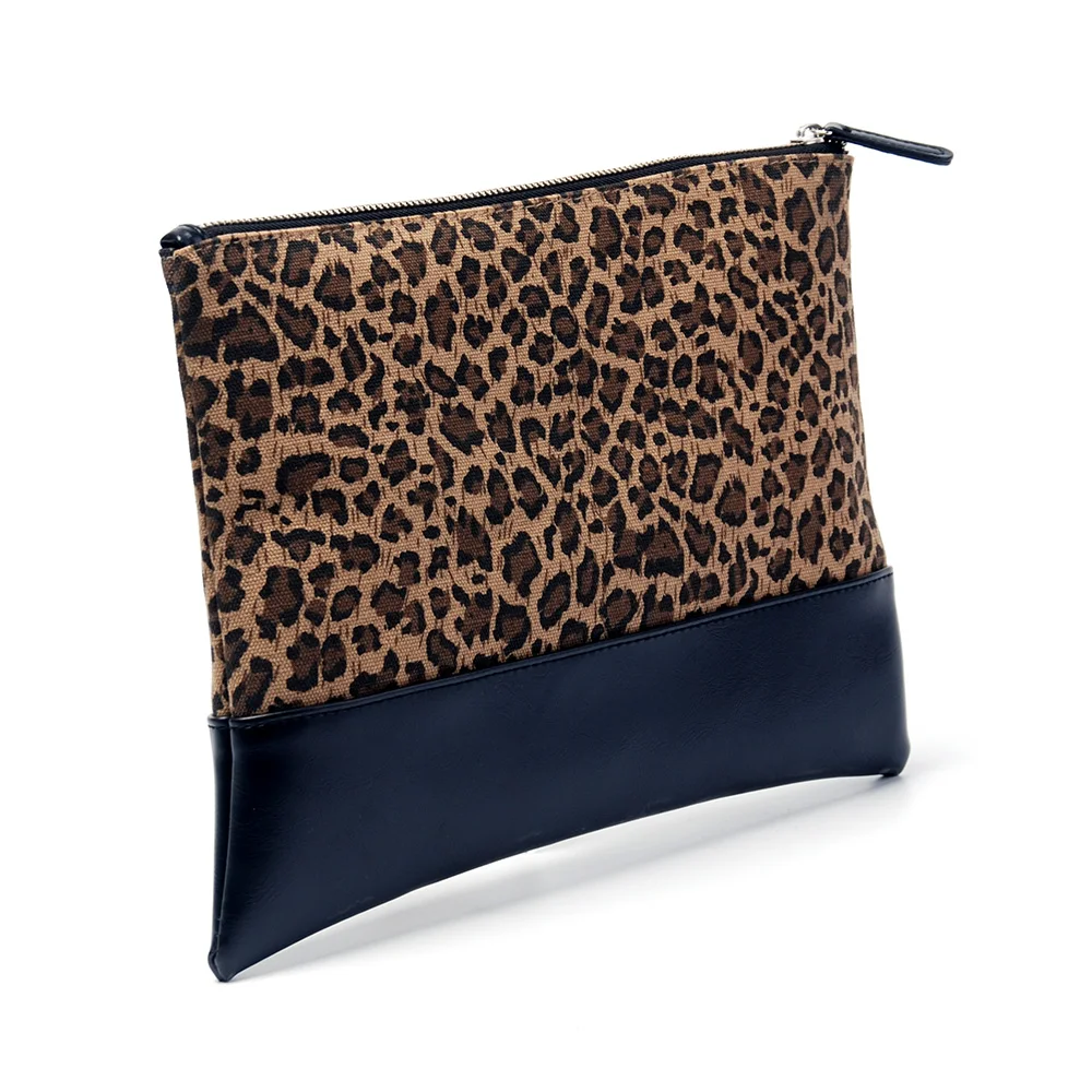 29.8*22.8 cm Leopard Cosmetic Bag Wholesale Blanks Cheetah Print Clutch