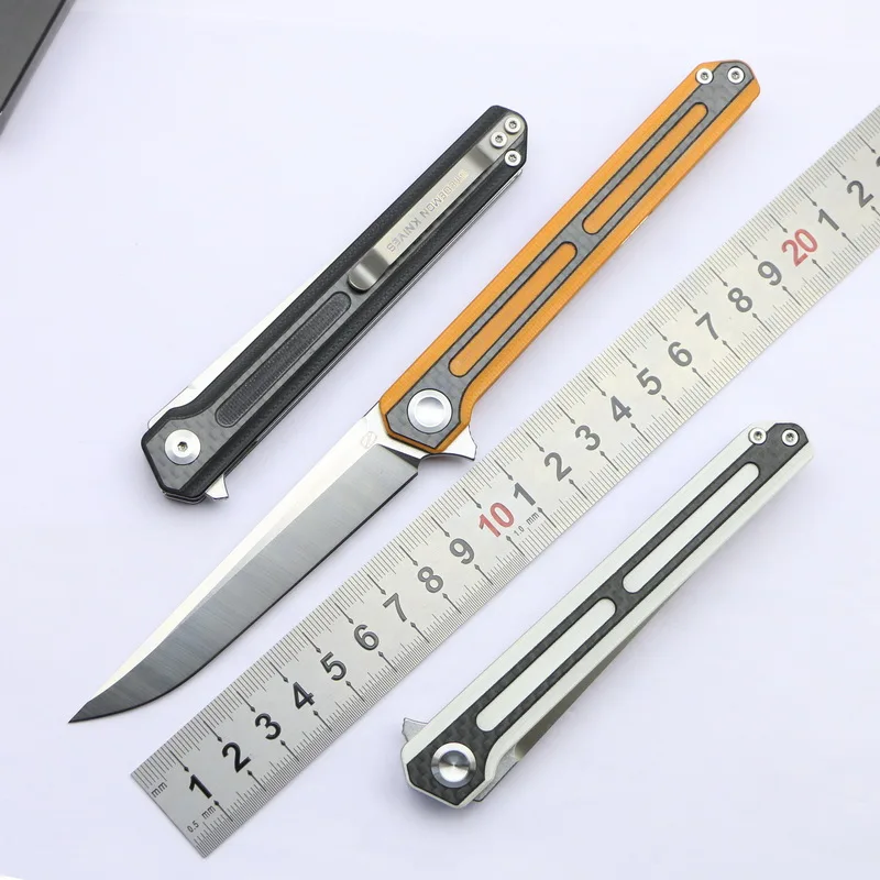 

STEDEMON C06 Flipper 440C steel blade G10+steel handle outdoor camping hunting pocket kitchen fruit folding knife EDC tool