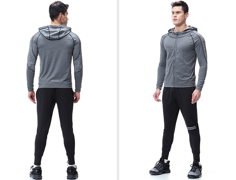 Мужская компрессионная спортивная одежда, набор для бега, дышащий Быстросохнущий дизайн, тренировочные костюмы для бега, тренировочные костюмы для спортзала