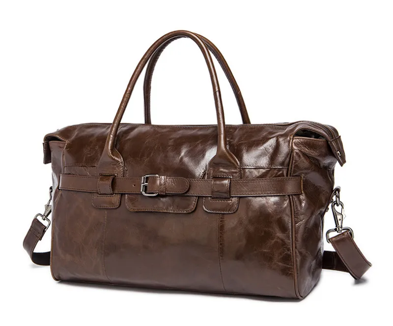 PNDME винтажная мужская дорожная сумка из натуральной кожи коричневого цвета, верхний слой из воловьей кожи, Большая вместительная сумка