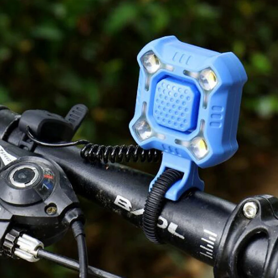 Велосипедный звонок BASECAMP 2 в 1 электронный звуковой сигнал на руль велосипеда