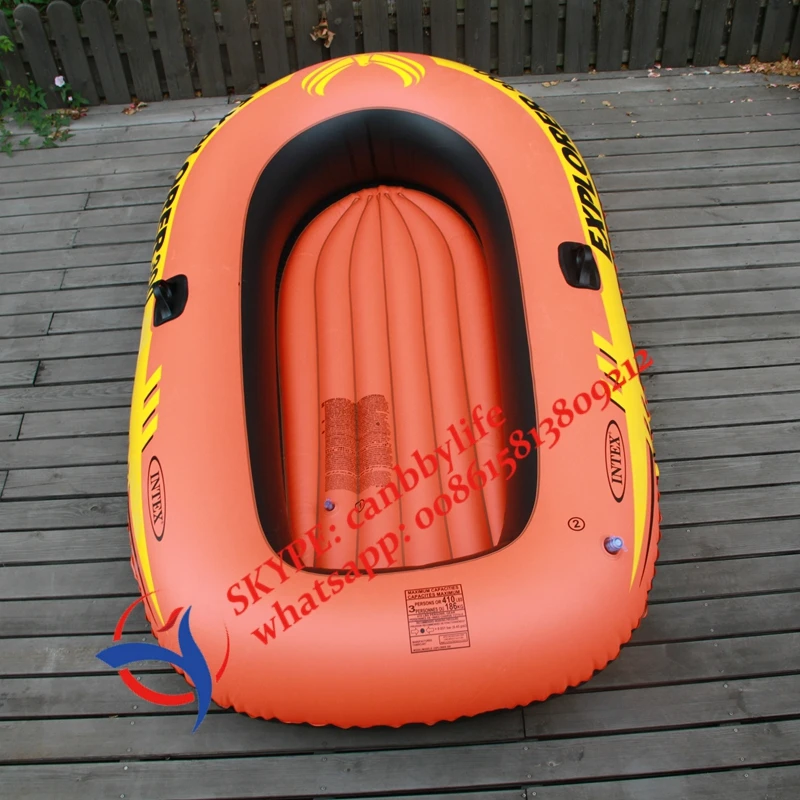 Три человека Intex Explorer 300 надувной плавательный бассейн водная игра гоночная лодка