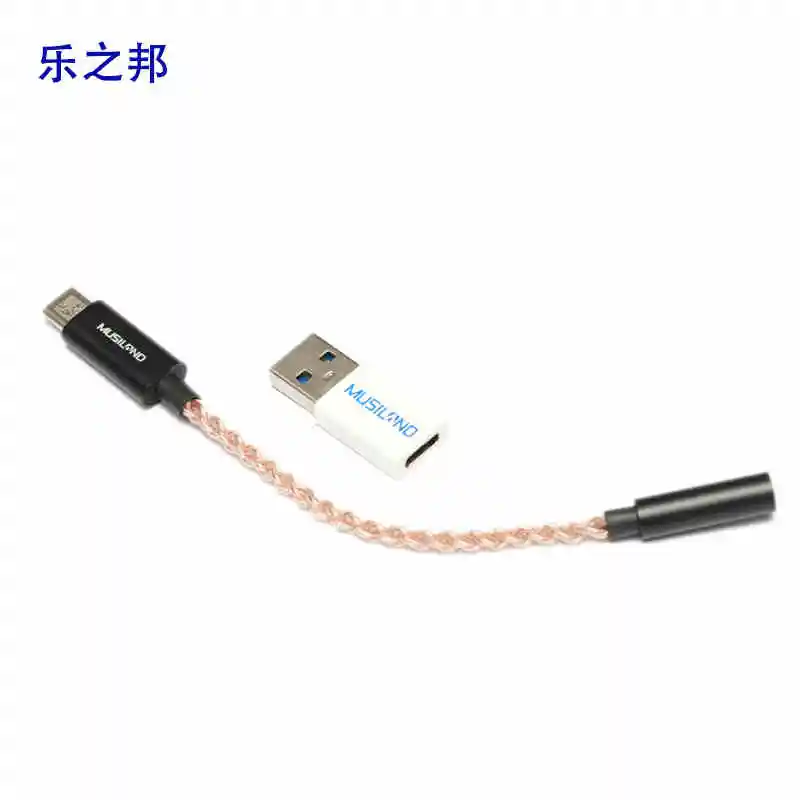 Musiland MU1 TYPE-C Портативная звуковая карта кабель для наушников 3,5 мм гарнитура адаптер декодирует для мобильного телефона