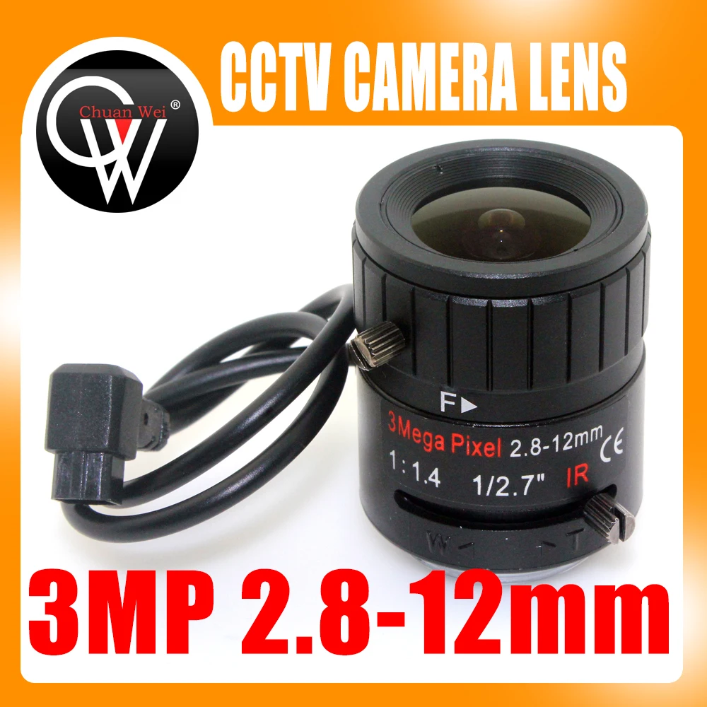 3MP 2.8-12mm HD 3.0megapixel Auto Iris varifocal IR metal CS CCTV lens,F1.4, for Security cctv camera 3MP 2.8-12mm HD 3.0megapixel Auto Iris varifocal IR metal CS CCTV lens,F1.4, for Security cctv camera