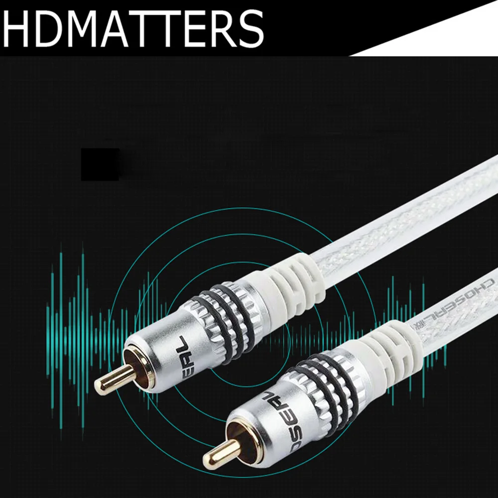 Elegant HiFi 5.1CH Digital coaxial audio cable cord(4N OFC conductor