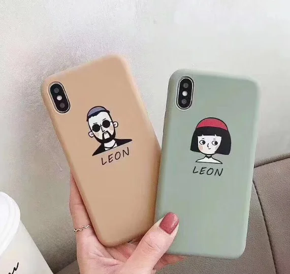 

Korea Fresh Cartoon Girls Phone Case for Iphone Xs Max Xr Matte Lovers Tpu Silicon Case for Iphone 6s 7 8plus Back Cover