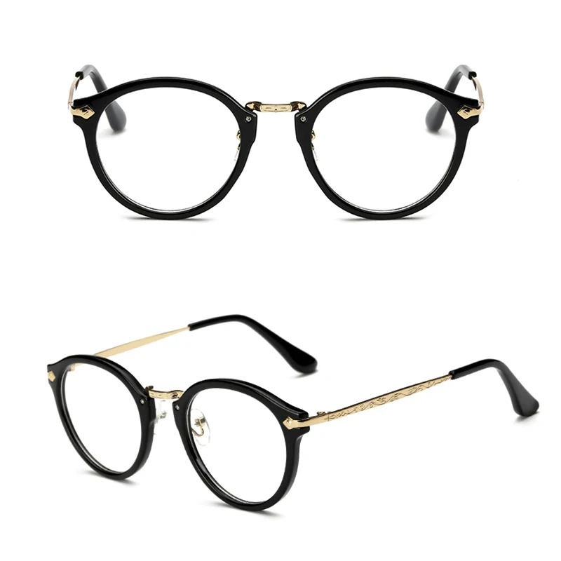 Preety винтажные мужские женские очки круглая оправа прозрачные очки с полной оправой оптические очки MAY4_35