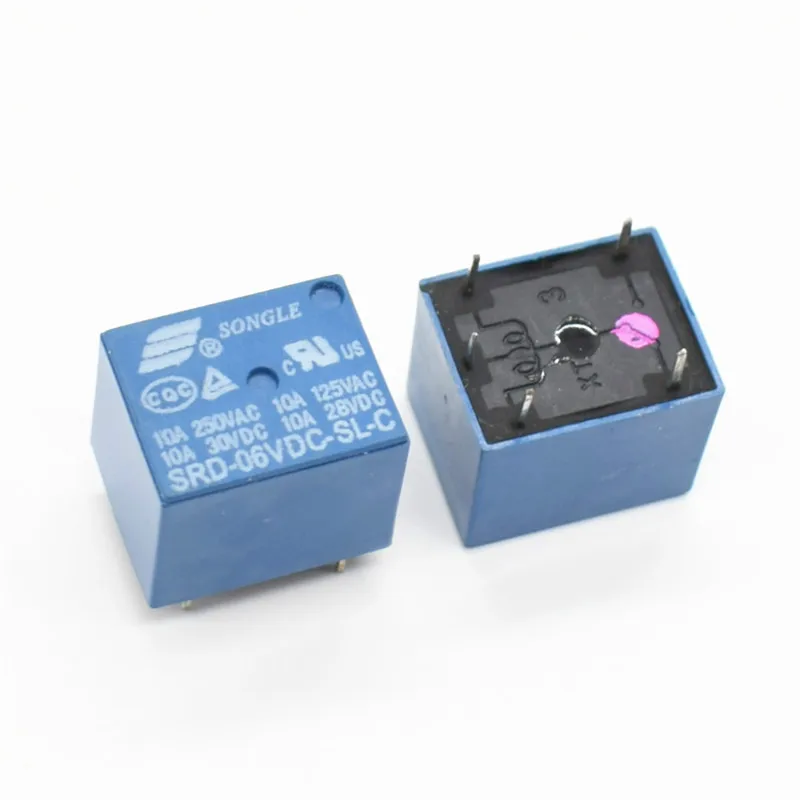 Реле SRD 06VDC SL C PCB типа 6 В постоянного тока|power relay|dc power relaydc relay |
