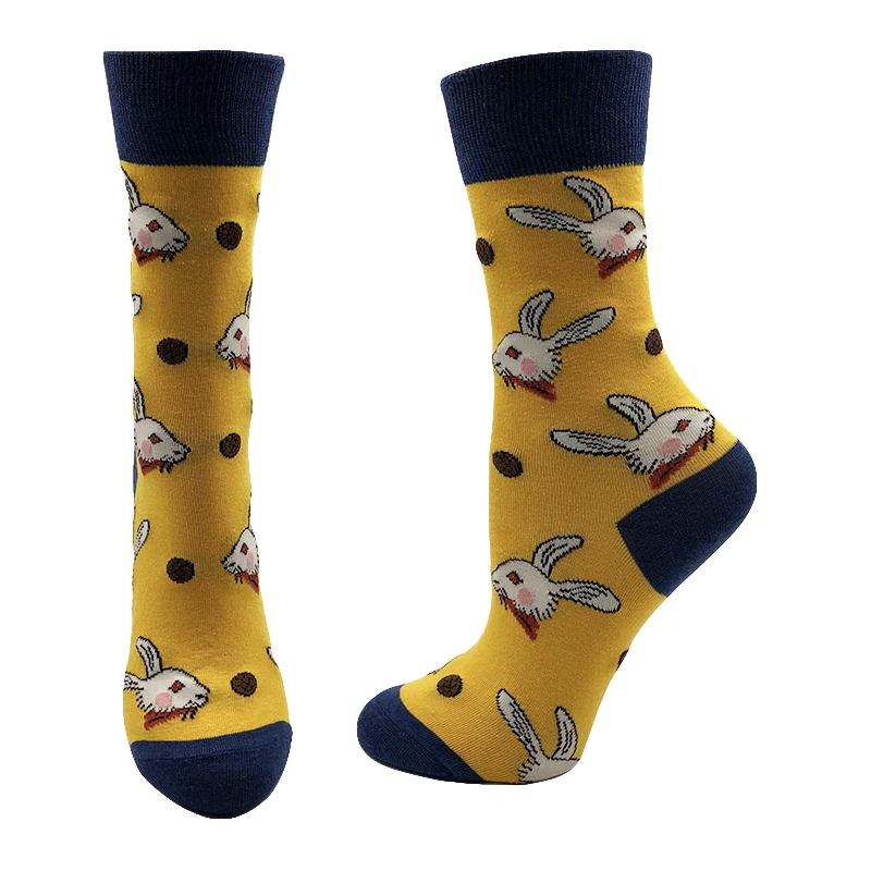 VPM Women's Cotton Socks Funny Cute Korea Kawaii Painting Cartoon Animal Design for Girl