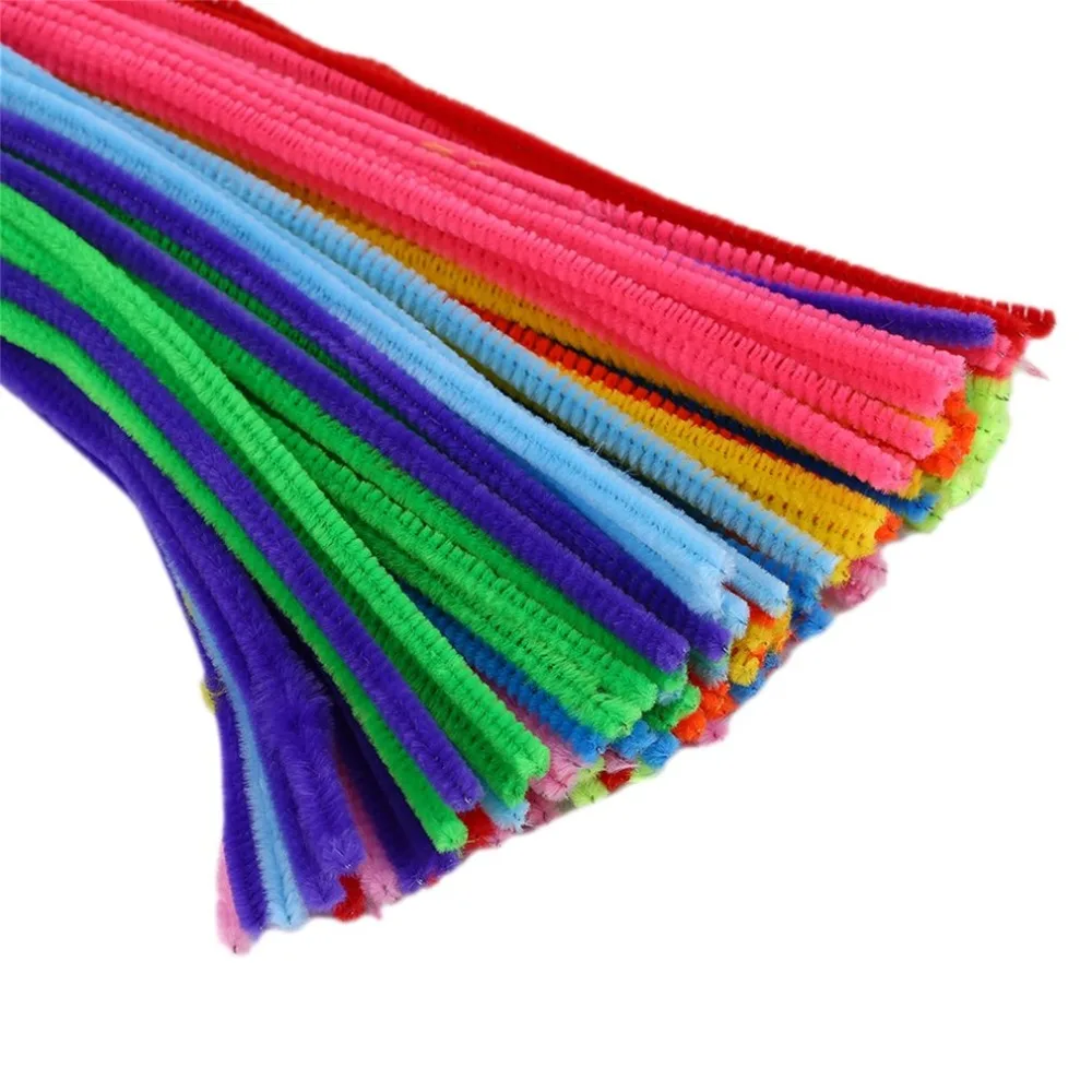 New-Hot-100pcs-DIY-Handmade-Educational-Shilly-Stick-Plush-Materials-Toys-For-Children