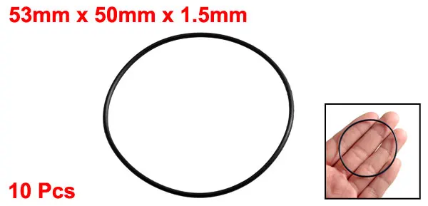 Uxcell Горячая 10 шт./партия толщина 1,5 мм черное резиновое уплотнительное кольцо уплотнительная прокладка шайбы Id 30 мм 35 мм 39 мм 42 мм 45 мм 47 мм 50 мм 52 мм