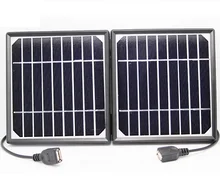 High Quality Portable Folding 5V Solar Charger Monocrystalline Solar Panel Charger Solar Mobile Charger For Power Bank Dual USB