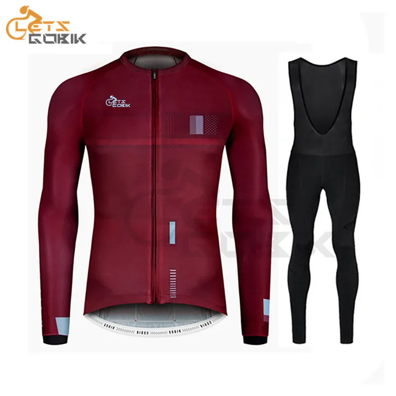

2019 Breathable Long Sleeve Cycling Set Mens Mountain Bike Clothing Summer/Autumn Bicycle Jerseys Clothes Maillot Ropa Ciclismo