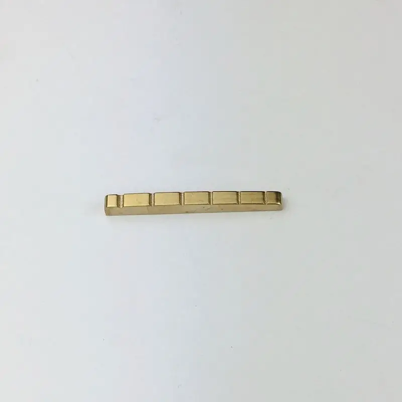 

One pcs Brass Guitar Nut Sized 43x3.5 mm for ST typed Guitars NUT-ST