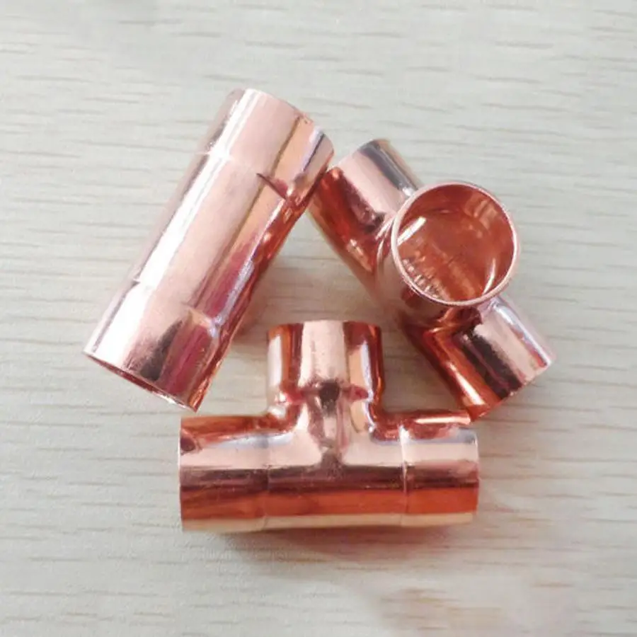 108mm Inner Dia x2.3mm Thickness Copper Equal Tee Socket Weld End Feed Coupler Plumbing Fitting Water Gas Oil 108mm Inner Dia x2.3mm Thickness Copper Equal Tee Socket Weld End Feed Coupler Plumbing Fitting Water Gas Oil
