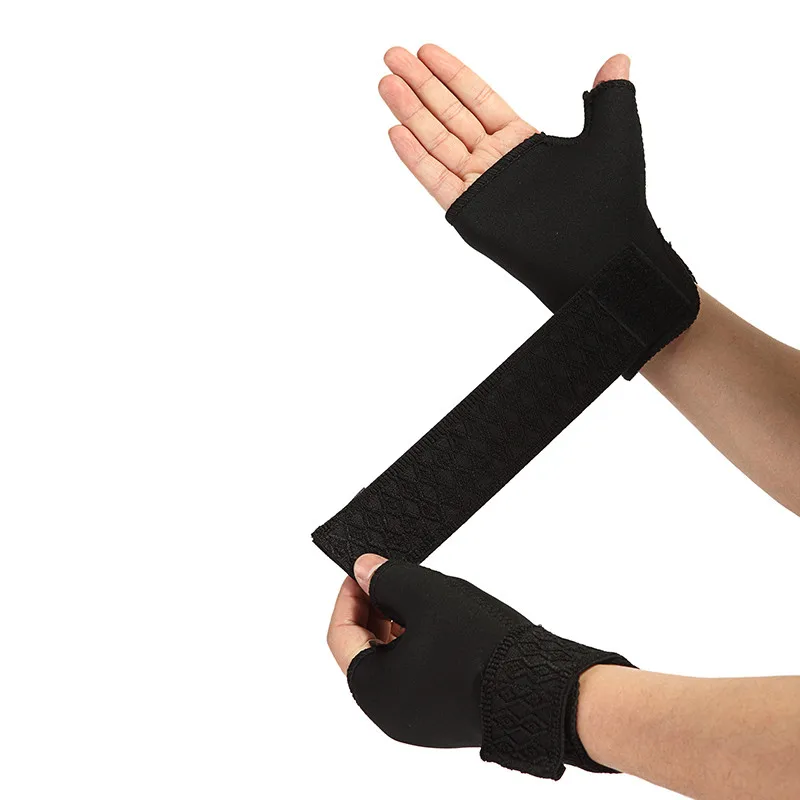 

2PCS 1 Pair Wrist Palm Thumb Brace Guard Sport Training Hand Bands Wrist Support Straps Wraps Guards for Gym Basketball Fitness