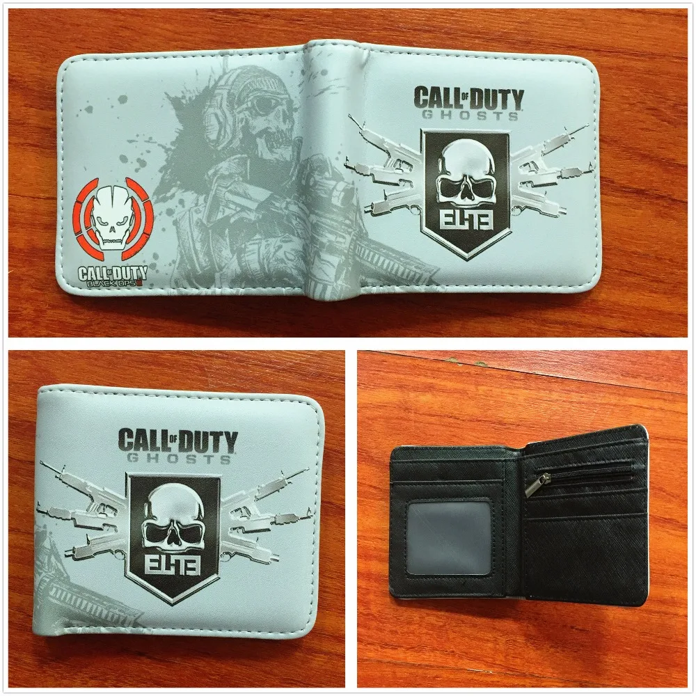 

New Arrivel Call of Duty Ghosts Wallet Credit Card Holder Purse Short PU Leather Wallets W808