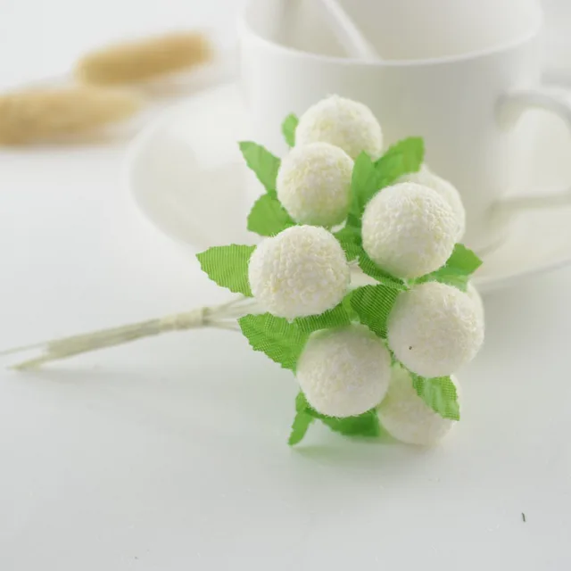 10pcs lovely Foam ball Artificial Flowers For home Wedding Decoration